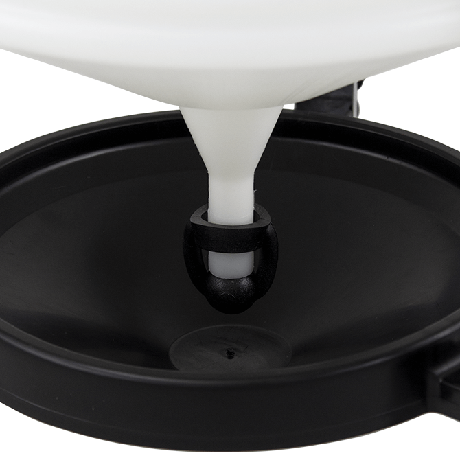 ABBEVERATOIO PER POLLI A SIFONE IN PLASTICA CON PIEDINI E TAPPO CON - Foto 6