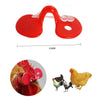OCCHIALI PER POLLI IN PLASTICA ROSSA